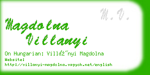 magdolna villanyi business card